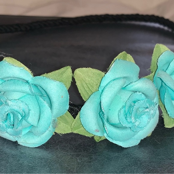 Blue flower headbands $15 OBO - Picture 2 of 2